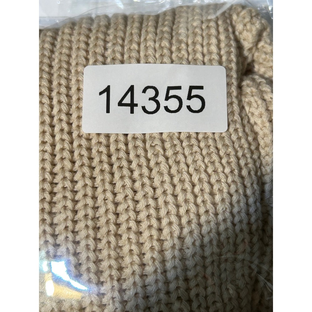 Crew Neck Short Sleeve Knit Sweater - Cream - Picture 8 of 8